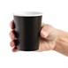 Gobelets boissons chaudes simple paroi noirs Fiesta Recyclable 225ml 