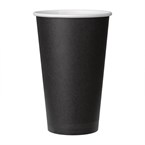 Gobelets boissons chaudes simple paroi noirs Fiesta Recyclable 454ml 