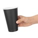 Gobelets boissons chaudes simple paroi noirs Fiesta Recyclable 454ml 