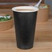 Gobelets boissons chaudes simple paroi noirs Fiesta Recyclable 454ml 
