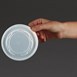 Couvercles CPLA pour bols à soupe compostables Vegware (Lot de 500)