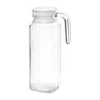 Pichet rainuré en verre Olympia (Lot de 6)