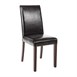 Chaises en simili cuir Bolero noires (Lot de 2)