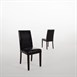 Chaises en simili cuir Bolero noires (Lot de 2)
