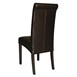 Chaises en simili cuir à dossier incurvé Bolero noires (Lot de 2)