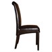 Chaises en simili cuir à dossier incurvé Bolero noires (Lot de 2)