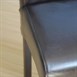 Chaises en simili cuir à dossier incurvé Bolero noires (Lot de 2)