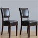 Chaises confortables en simili cuir Bolero marron foncé (Lot de 2)