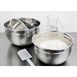 Bassine acier inoxydable fond silicone Vogue 3L