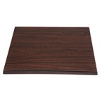 Plateau de table carré Bolero marron foncé