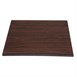Plateau de table carré Bolero marron foncé