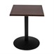 Plateau de table carré Bolero marron foncé