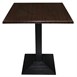 Plateau de table carré Bolero marron foncé 700mm