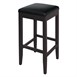 Tabourets de bar haut en simili cuir Bolero noirs (Lot de 2)