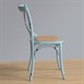 Chaises en bois patiné avec dossier croisé Bolero bleues (Lot de 2)