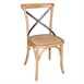 Chaises en bois patiné avec dossier croisé Bolero naturel (Lot de 2)