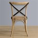 Chaises en bois patiné avec dossier croisé Bolero naturel (Lot de 2)