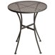 Table bistro ronde en acier ajouré Bolero grise 600mm