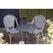 Table bistro ronde en acier ajouré Bolero grise 600mm
