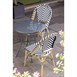Table bistro ronde en acier ajouré Bolero grise 600mm