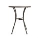 Table bistro ronde en acier ajouré Bolero grise 600mm