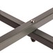 Table bistro ronde en acier ajouré Bolero grise 600mm
