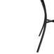 Table bistro carrée en acier ajouré Bolero noire 700mm