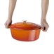 Grande cocotte ovale orange Vogue 6L