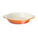 Plat à gratin rond orange Vogue