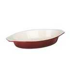 Plat à gratin ovale rouge Vogue 650ml
