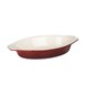 Plat à gratin ovale rouge Vogue 650ml