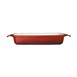 Plat en fonte rectangulaire Vogue rouge 2,8L