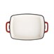 Plat en fonte rectangulaire Vogue rouge 2,8L