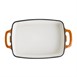 Plat en fonte rectangulaire Vogue orange 1,8L