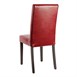 Chaises en simili cuir Bolero rouges (Lot de 2)