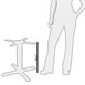 Pied de table basse en fonte Bolero