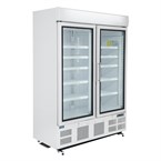 Vitrine réfrigérée négative deux portes avec bandeau lumineux Polar Série G 920L
