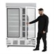 Vitrine réfrigérée négative deux portes avec bandeau lumineux Polar Série G 920L