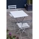 Chaise de terrasse pliantes en acier gris Bolero (lot de 2)