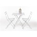 Chaise de terrasse pliantes en acier gris Bolero (lot de 2)