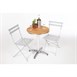 Chaise de terrasse pliantes en acier gris Bolero (lot de 2)