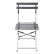 Chaises de terrasse pliantes en acier Bolero noires (Lot de 2)