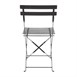 Chaises de terrasse pliantes en acier Bolero noires (Lot de 2)