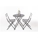 Chaises de terrasse pliantes en acier Bolero noires (Lot de 2)