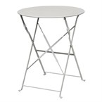 Table de terrasse en acier Bolero grise