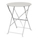 Table de terrasse en acier Bolero grise