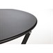 Table de terrasse en acier Bolero noire