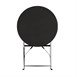 Table de terrasse en acier Bolero noire