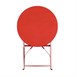 Table de terrasse en acier Bolero rouge