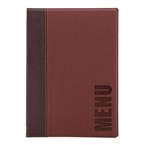 Protège-menus contemporain Securit A4 rouge foncé